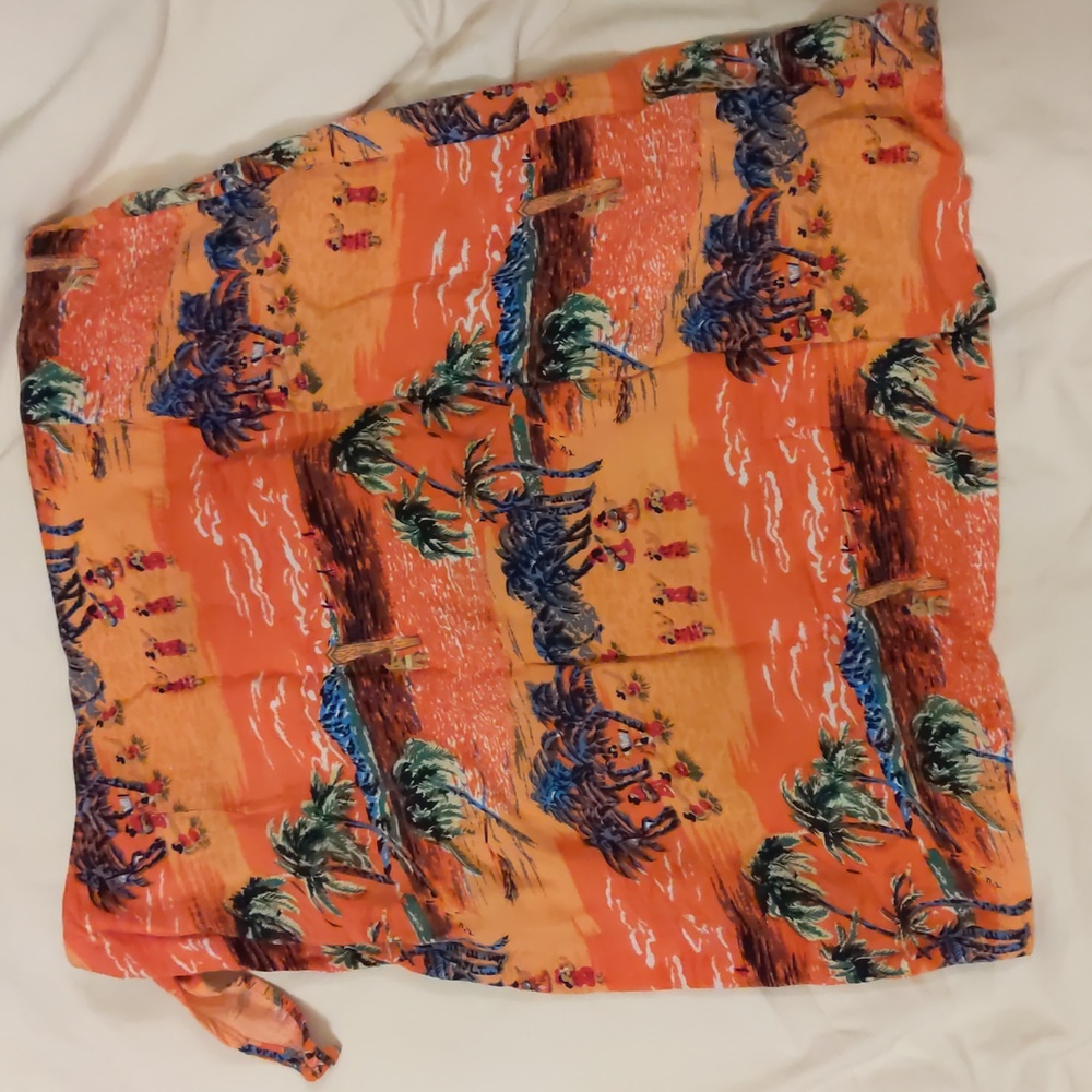 museum brand wrap skirt, sz l - Picture 3 of 3